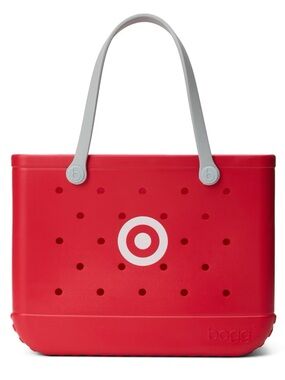 NWT Bogg x Target Bullseye Red Tote Bag with Gray Handles - LIMITED EDITION